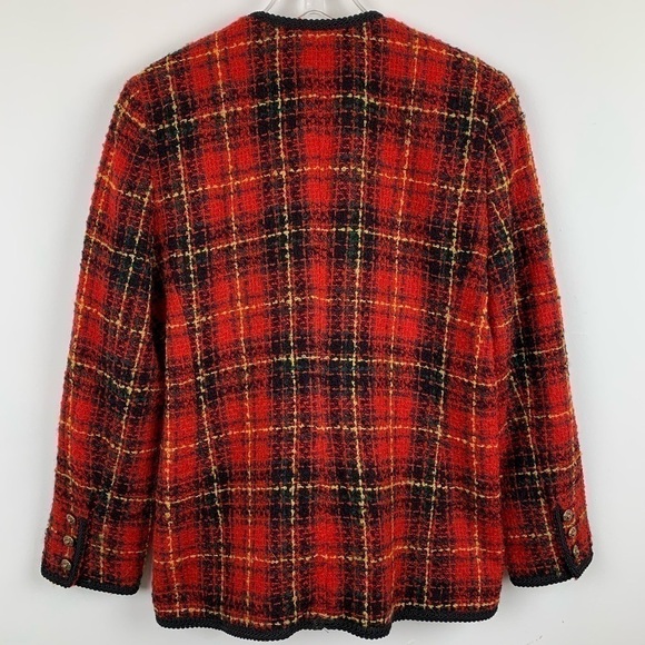 VINTAGE Lord&Taylor Bouclé Knit Jacket Size10 - Picture 2 of 9